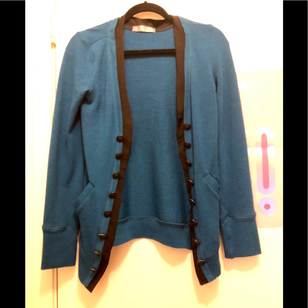 Long Blue Cardigan